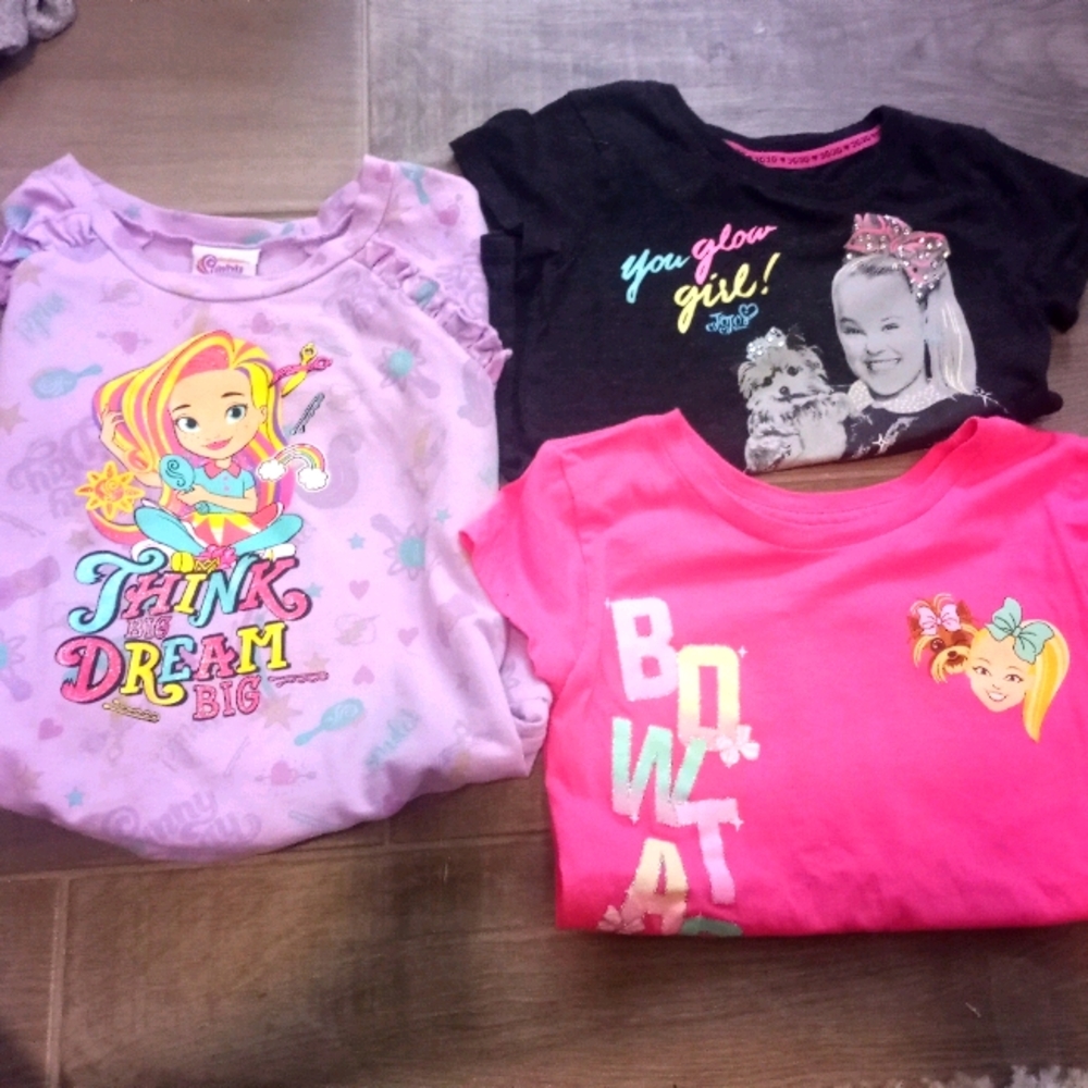 Girls size 6 / 7 Jojo and sunny day shirts lot